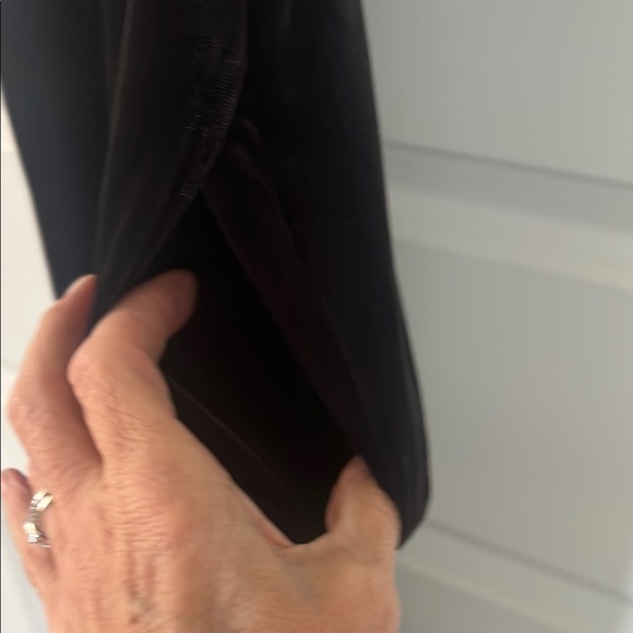 Crown & Ivy Black Velvet Pants - Picture 7 of 8
